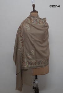 100% <b>Wool</b> With Fine Embroidery Shawls Or <b>Scarf</b> - Product Image 6