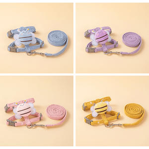 Penjualan paling laris Set tali dan kekang kucing anjing peliharaan anti-pecah dapat disesuaikan nilon kustom - Product Image 6