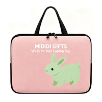 Sac pour ordinateur portable personnalisé avec poignée, sac pour ordinateur portable en néoprène, housse souple, étui de protection, sac de transport avec fermeture éclair