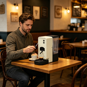 Nouvelle machine à café à capsules Abbolife, pompe 15 bars, 550W, avec design breveté tendance, système spécial de crème de café, prend en charge OEM et ODM - Product Image 5