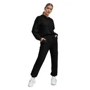 New Autumn Fashion Street Wear Lady's Elegant Long Sleeve Tops with Pants Lounge Women 2 Piece Hoodie Shorts Set