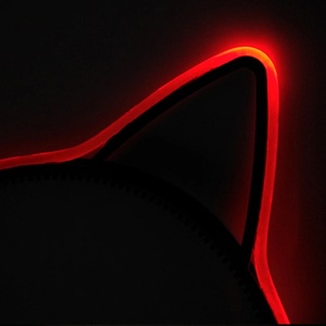 Vòng Đeo Đầu LED Sinh Nhật Vui Nhộn Hình Tai Mèo Phát Sáng Trong Bóng Tối, Phụ Kiện Tiệc Tùng Cho Nữ - Product Image 4