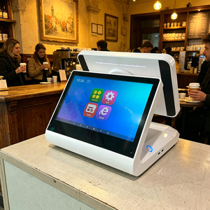 หน้าจอคู่ระบบแอนดรอยด์ ขนาด 11.6 นิ้ว รองรับ SDK แบบสัมผัส สำหรับร้านค้าปลีก ร้านอาหาร และร้านกาแฟ - Product Image 1