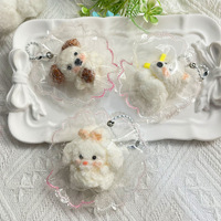 Porte-clés anti-stress en silicone, mini-animaux mignons et moelleux (porc, pingouin, canard, ours) – Cadeau unisexe pour sac