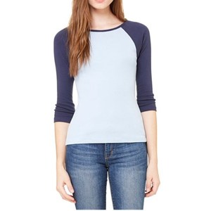 T-shirts en coton blanc pour femmes, manches <span class=keywords><strong>trois</strong></span> quarts, t-<span class=keywords><strong>shirt</strong></span> ajusté, sous-vêtements, t-shirts pour femmes en gros - Product Image 5