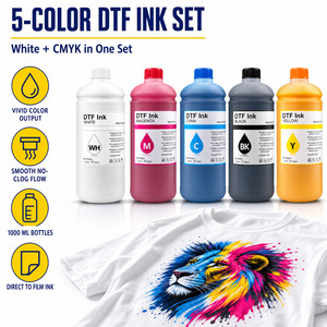 OCB 1000ML 5 Colores Tinta de Transferencia DTF a Granel, Tinta para Impresora DTF al por Mayor para Cabezales de Impresión Epson XP600 DX5 DX7 para Impresión por Transferencia Térmica - Product Image 1
