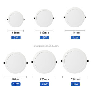 Panneau lumineux <span class=keywords><strong>LED</strong></span> rond COB DOB fin à surface plate 2x2 18w 24w 36w, éclairage de plafond <span class=keywords><strong>LED</strong></span>, panneau lumineux <span class=keywords><strong>LED</strong></span> - Product Image 2