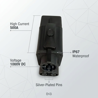 Adaptateur de charge DC intelligent pour VE, 400A, à chute de tension nulle, avec logo personnalisé, CCS2 vers CCS1, fabricant d'adaptateurs OEM