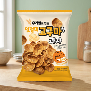 [LA ELECCIÓN DE MAMA] Injeolmi Coreano, Rebanada de Trigo Semiblanda con Forma de Camote y Sabor a Pastel de Arroz con Nueces en Bolsa de 100g, Hecho en Corea - Product Image 3