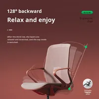 Chaise de bureau ergonomique moderne, chaise de direction à dossier haut en maille, chaise de bureau en maille avec appui-tête et accoudoirs réglables