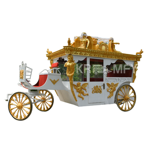 European Style Royal Sculpture Carriage Custom Electric Horse Drawn Wedding Decorations <b>Special</b> Sightseeing <b>Transportation</b> - Product Image 1