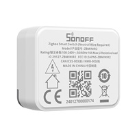 Interruptor Inteligente Zigbee ITEAD SONOFF ZBMINI Extreme, Requiere Cable Neutro, ZBMINIR2, Conexión Fácil, Funciona con ZBBridge-P