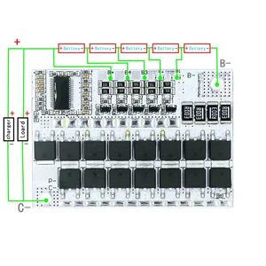 Carte de protection de batterie Li-ion/Li-polymère 3S/4S/5S 12V 16.8V 21V 3.7V 100A avec équilibrage de charge - Product Image 5