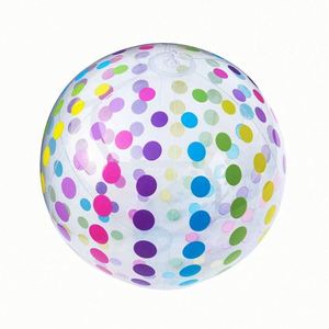 Ballon de plage gonflable personnalisé avec logo, PVC, six couleurs, pour la plage, le jeu aquatique, les fêtes à la piscine, jouet de plage Hawaï - Product Image 1