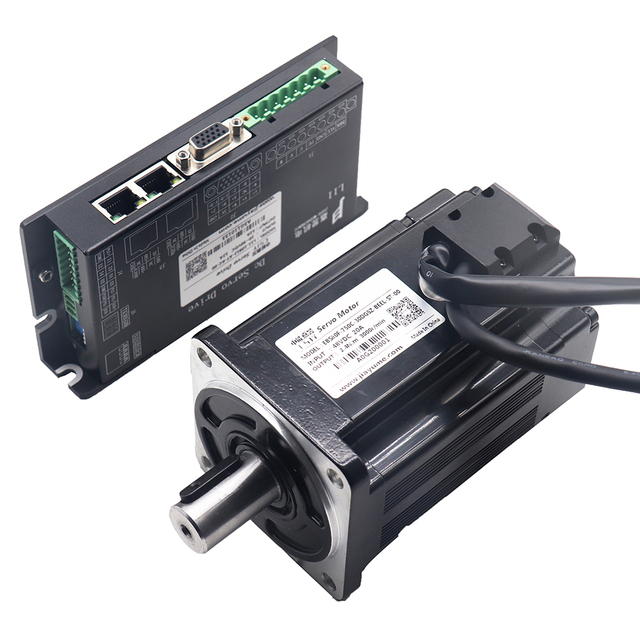 Low Voltage DC Servo Motor and Canopen Servo Driver with Compact Design for AGV Robot