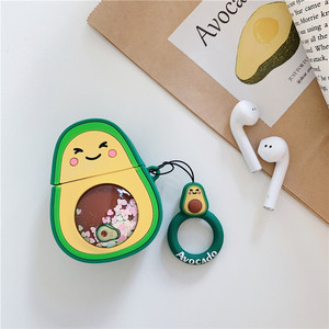 Sables mouvants Fraise D'<span class=keywords><strong>avocat</strong></span> Étui TPU 3D Bracelet Écouteur Housse pour Apple <span class=keywords><strong>AirPods</strong></span> 1 2 Type Universel - Product Image 4