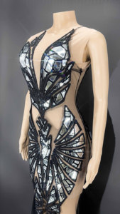 Novance – <span class=keywords><strong>robe</strong></span> <span class=keywords><strong>De</strong></span> soirée en tulle brillant à paillettes, <span class=keywords><strong>robe</strong></span> <span class=keywords><strong>De</strong></span> mariage en strass, 1688 Xxl, <span class=keywords><strong>boutique</strong></span>, 2022 - Product Image 4