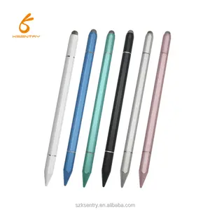 Aluminium 3in1 Touchscreen-Stylus-Stift für iPad für Mobiltelefone und Windows-Geräte universaler Stylus-Stift mit magnetischen Kappen