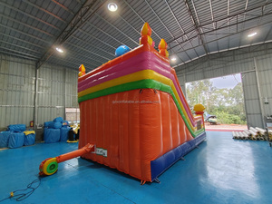 Chất Lượng Hàng Đầu Trượt Đồ Chơi Nhà Chơi Nhà Thời Gian Miễn Phí Vui Vẻ Thương Mại PVC Phim Hoạt Hình Khô Inflatable <span class=keywords><strong>Slide</strong></span> Cho Trẻ Em - Product Image 4