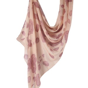 Hijab imprimé malaisien en modal, bleu encre, respirant, anti-UV, long châle en soie, nouveau design, modèle 2026, hijab imprimé - Product Image 3