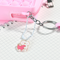 Porte-monnaie carré en silicone pour femme, pochette pour téléphone, porte-monnaie, dessin animé, nouveau produit,