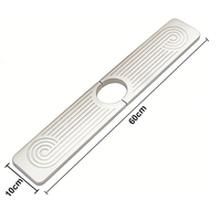 Tapis de séchage rapide pour robinet de cuisine en pierre de diatomite, tapis de robinet en pierre à séchage ultra-rapide