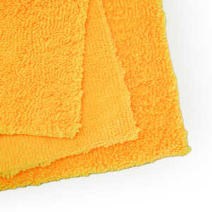 Serviette de nettoyage auto en microfibre extra épaisse, absorbante, petite, carrée, à poils coupés haute et basse, pour lavage de voiture - Product Image 2