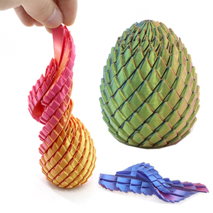AJB Giocattolo Antistress Stampato in 3D, Uova di Drago Spirali, Giocattolo Rotante per Concentrazione e Riduzione dell'Ansia, Giocattolo Tascabile - Product Image 1