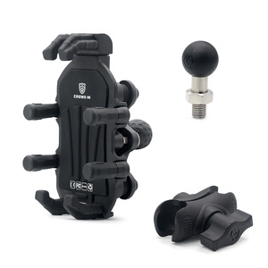 Support de téléphone pour moto, support antichoc amélioré en alliage d'aluminium pour véhicules et vélos électriques, accessoires de moto - Product Image 6