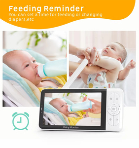Nouvelle caméra vidéo pour bébé Wifi 5,0 pouces 720P, <span class=keywords><strong>babyphone</strong></span> audio, vision nocturne, batterie 3000mAh, moniteur vidéo pour bébé - Product Image 3