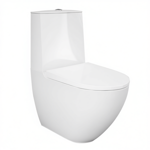 Inodoro Monobloque de 39 cm de Ancho y 67 cm de Largo, sin Borde, Montado en la Pared, con Fijaciones Ocultas - Product Image 3