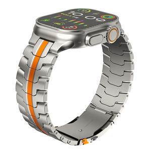 アイアンマンパターンステンレス鋼Apple <span class=keywords><strong>Watch</strong></span>バンドシリーズ10 46mm 45mm 44mm 42mm Apple <span class=keywords><strong>Watch</strong></span> Ultra 49mm用スチールウォッチストラップ - Product Image 1