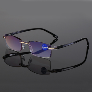 <span class=keywords><strong>Gafas</strong></span> de lectura sin montura con bloqueo de luz azul para <span class=keywords><strong>hombre</strong></span> y mujer, anteojos de lectura sin marco cuadrados para <span class=keywords><strong>presbicia</strong></span>, dioptrías + 1,0 1,5 2 2,5 4,0 - Product Image 3
