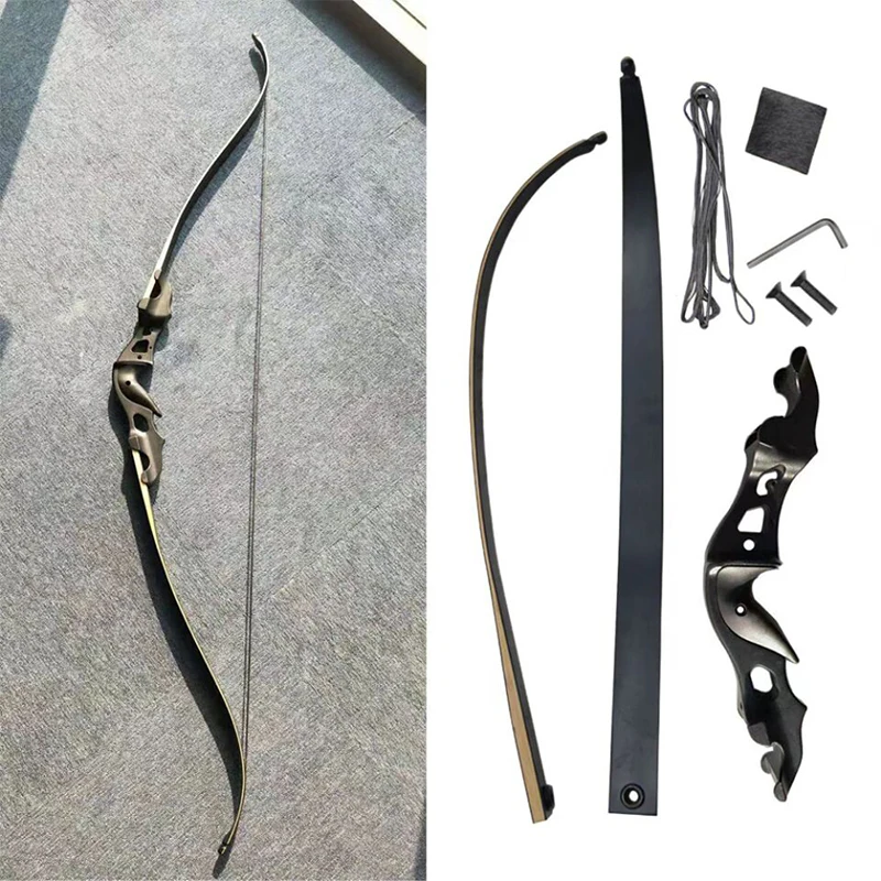 Arc Recourbé 30-59 Lbs - Set Arc Et Flèches Pour Droitier - Tir à L'arc Traditionnel