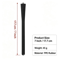 Antenne de voiture en caoutchouc durable de 7 pouces, flexible, à fixer sur le toit, amplificateur de signal AM FM, remplacement pour véhicule