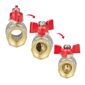 Tmok RTS DN20 3/4 "inch BƯỚM CÁNH xử lý đầy đủ cổng nickle mạ Brass van bi cho nước dầu khí - Product Image 4