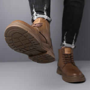 <b>Men's</b> Winter Martin <b>Boots</b> Fleece Lined Warm Snow <b>Boots</b> Thick Sole Casual <b>Work</b> Shoes Lace Up Adult <b>Men</b> Size 2302 - Product Image 3