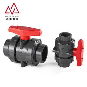 중국 공급업체 50mm 3인치 회색 BSPP 플라스틱 <span class=keywords><strong>PVC</strong></span> 트루 더블 유니온 볼 밸브 (관개용) - Product Image 4