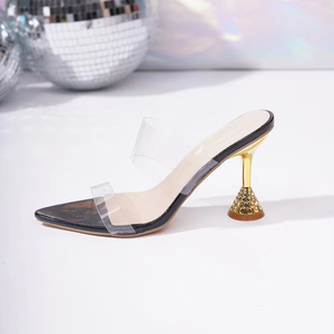 Nouvelles sandales élégantes transparentes à talons hauts pour femmes, mode été 2024, vente chaude - Product Image 6