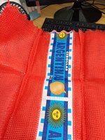 20 kg Verticale Logo Op Maat Gemaakte PP Tubulaire Mesh Zakken Sterke Draagkrachtige Netzakken voor Bulk Groenten Fruit Argentinië Markt