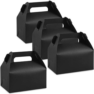 Portable Handle Gable Gift <b>Box</b> Kraft Paper <b>Foldable</b> Packaging <b>Box</b> For Cake Cookie Candy Party Favor - Product Image 4