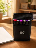 Lot de 36 marqueurs à alcool double pointe personnalisables pour artistes et designers, avec étiquette privée, vente en gros directe usine