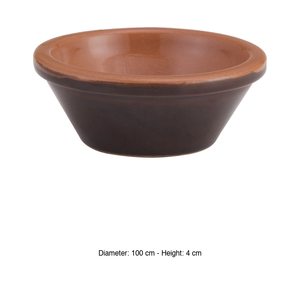 Vulcania Terracotta Pinzimonio Bowl 18 × 4 cm <b>Brown</b> Two-Tone - Product Image 3