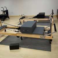 Lit de Pilates Reformer en chêne, pliable et réglable, pour la gym et le fitness, vente en gros, usine OEM