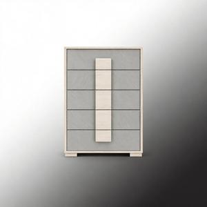 Modern <b>Wooden</b> 5 Drawer <b>Chest</b> With White Finish Bedroom Storage For Home Furniture - Product Image 1