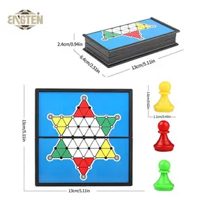 Wholesale Traditional Folding Portable Board Game Set Magnetic Travel Board Chinese Checkers