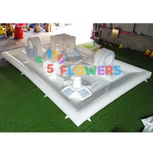 2024 diskon besar-besaran bantalan cipratan tiup balita putih pastel pink bouncing rumah water slide pukulan lembut Taman Air bermain - Product Image 4