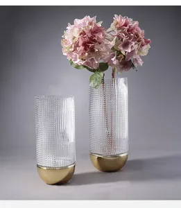 नवशास्त्रीय शैली यूरोपीय शादियों सजावट सजावट शादियों के लिए स्मृति चिन्ह ग्लास फूल vases