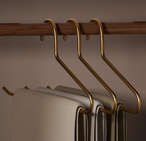 Móc treo quần hợp kim nhôm hình chữ Z-Sử dụng tại nhà-lưu trữ vô hình-Dày để treo quần-Móc treo quần áo - Product Image 6