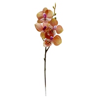 Orchidées artificielles Tizen en gros, orchidées papillon en soie, fleurs artificielles blanches et bleues, toucher réel, style moderne, faites à la main pour la maison